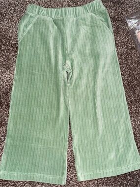 The Sunday Collective Girl Corduroy Wide Leg Crop Pants